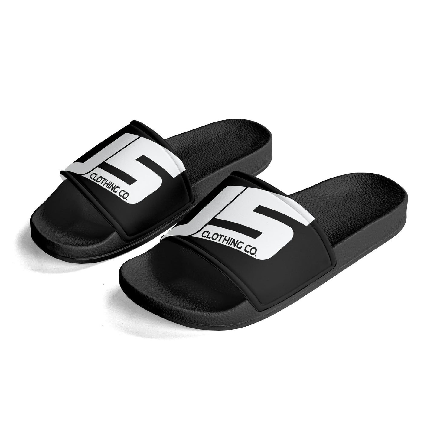 Kids PVC Black and White House Slides Sandals Bathroom Slippers - Johnny 5 Clothing