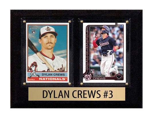 Dylan Crews 2 Card 2025 2024 Topps Bowman Plaque Washington Nationals RC