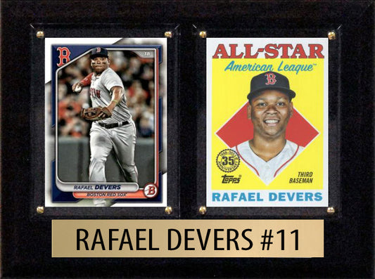 Rafael Devers Boston Red Sox 2024 Topps Bowman 2 Card Plaque 6x8