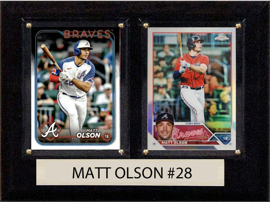 Matt Olson Atlanta Braves  2024 2025 Topps Card Plaque 6x8