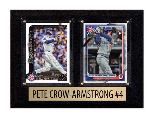 Pete Crow-Armstrong 2 Card 2025 Topps Bowman Plaque Chicago Cubs