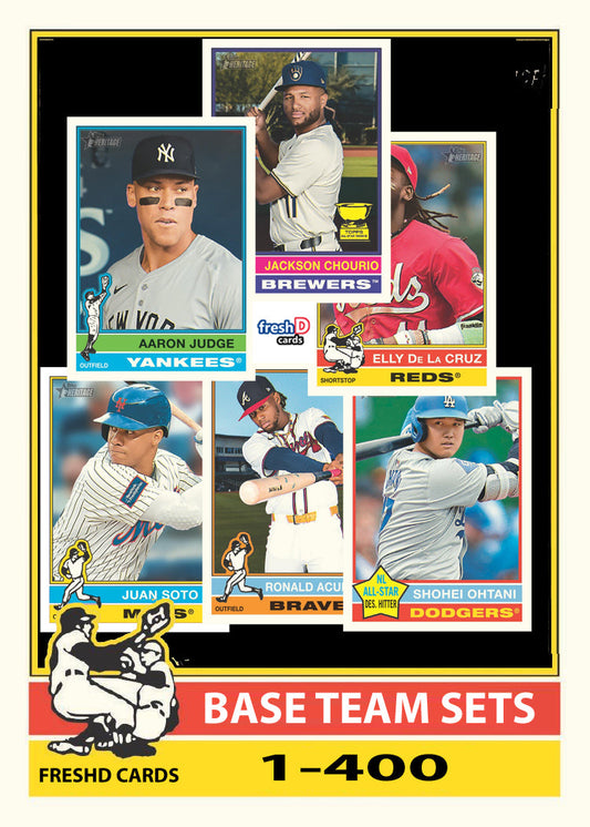 2025 ToppsHeritage Baseball Team Set 9 Cards Kansas City Royals Bobby Witt Jr BWJ