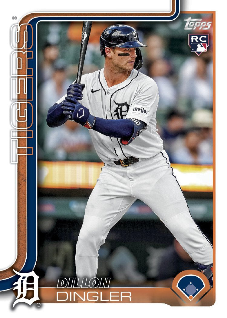 2025 Topps Series 1 Baseball Team Set 14 Cards Detroit Tigers Skubal Dingler RC