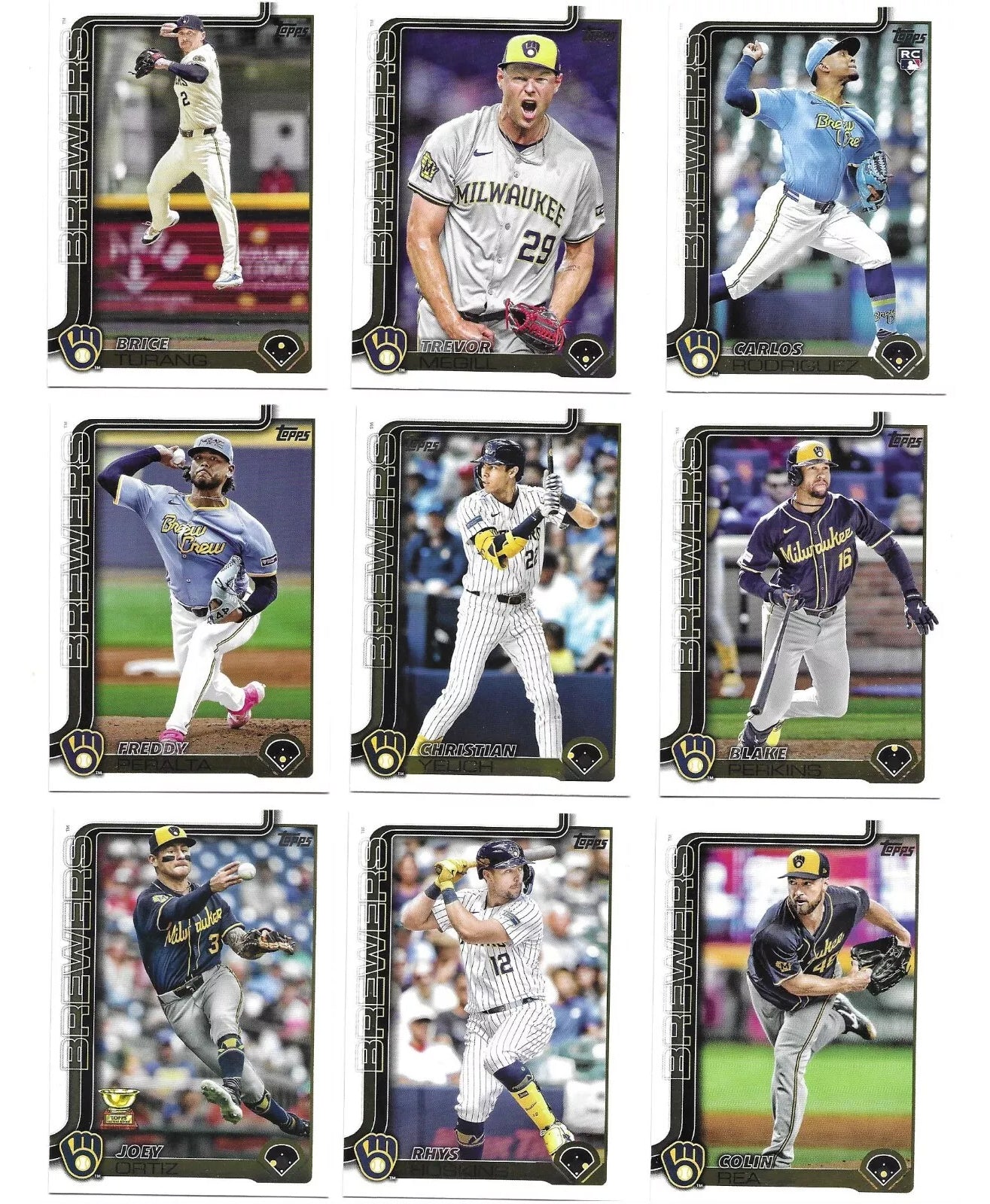 2024 Baseball Team Pack  20 Card Pack Robin Yount + 2025 Topps Series 1 Team Set - Brewers
