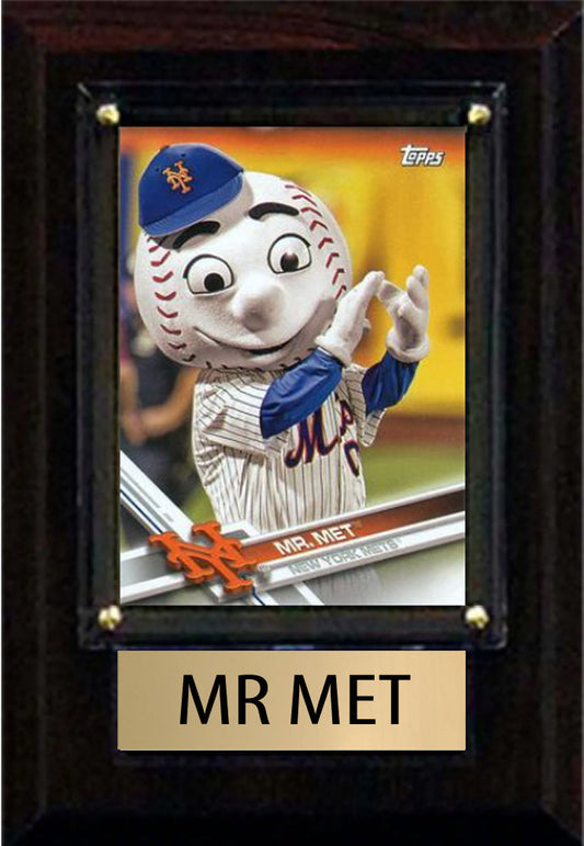 Mr Met 2024 Mets 4x6 Plaque - 2017 Topps NYM-2