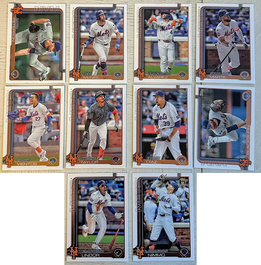 2024 Baseball Team Pack Mets 20 Card Pack Seaver + 2025 Topps Series 1 Team Set Lindor