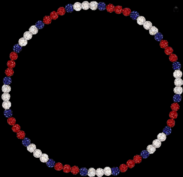 J5 All-Star Collection Baseball Necklace – 17” Bling Elastic Chain | Murica, Frostbite & Inferno Color Combos - Johnny 5 Clothing