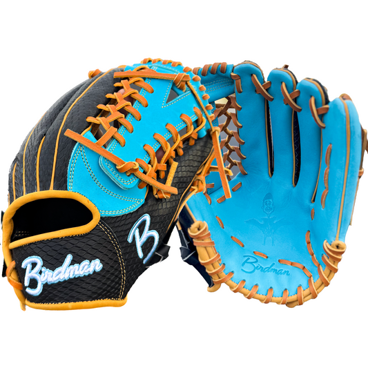 Birdman Kip 12.5" Teal/Black Snakeskin Glove