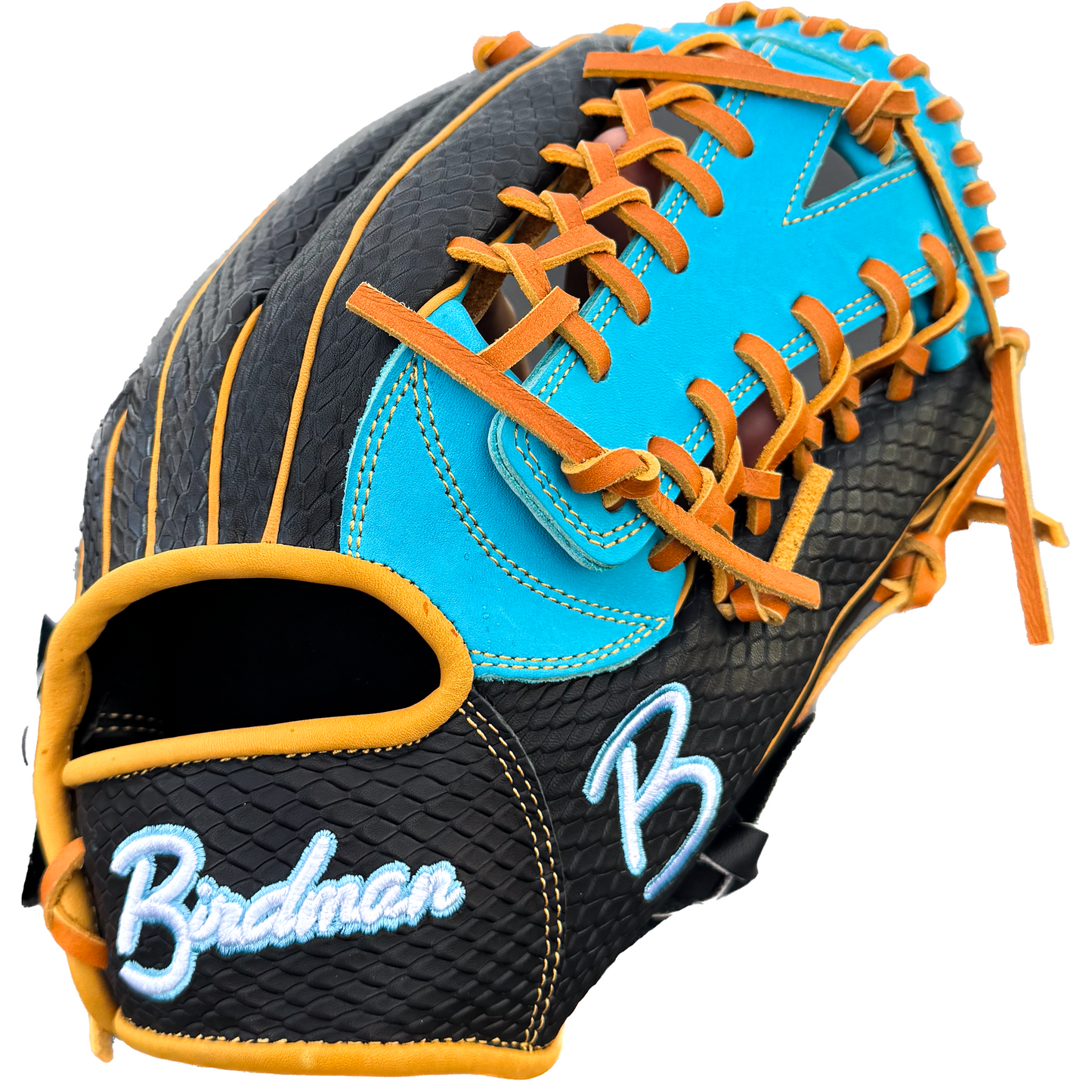 Birdman Kip 12.5" Teal/Black Snakeskin Glove