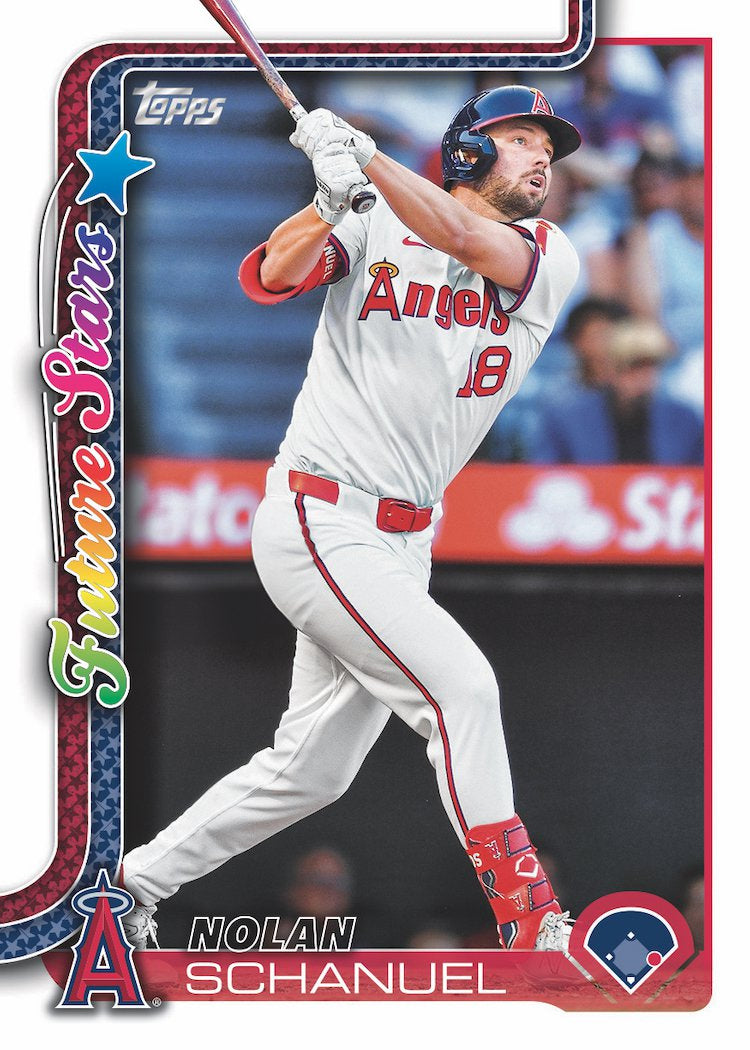 2025 Topps Series 1 Baseball Team Set 11 Cards Los Angeles Angels Schanuel Mike Trout