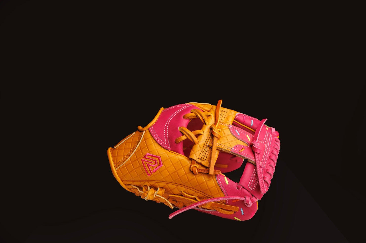 Youth Baseball Glove - Ice Cream glove (Strawberry & Sprinkles)