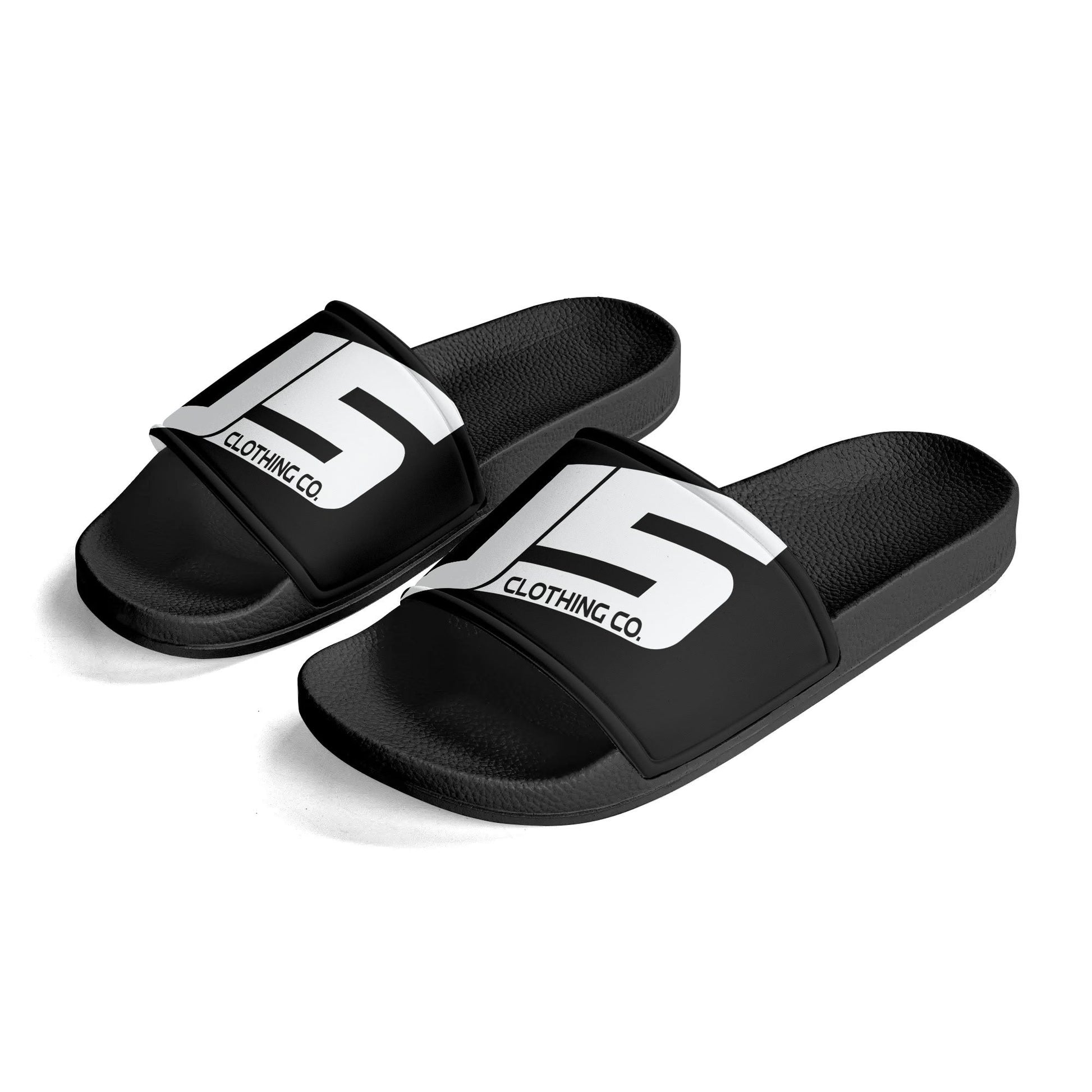 Kids PVC Black and White House Slides Sandals Bathroom Slippers - Johnny 5 Clothing