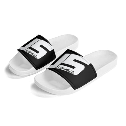Kids PVC Black and White House Slides Sandals Bathroom Slippers - Johnny 5 Clothing