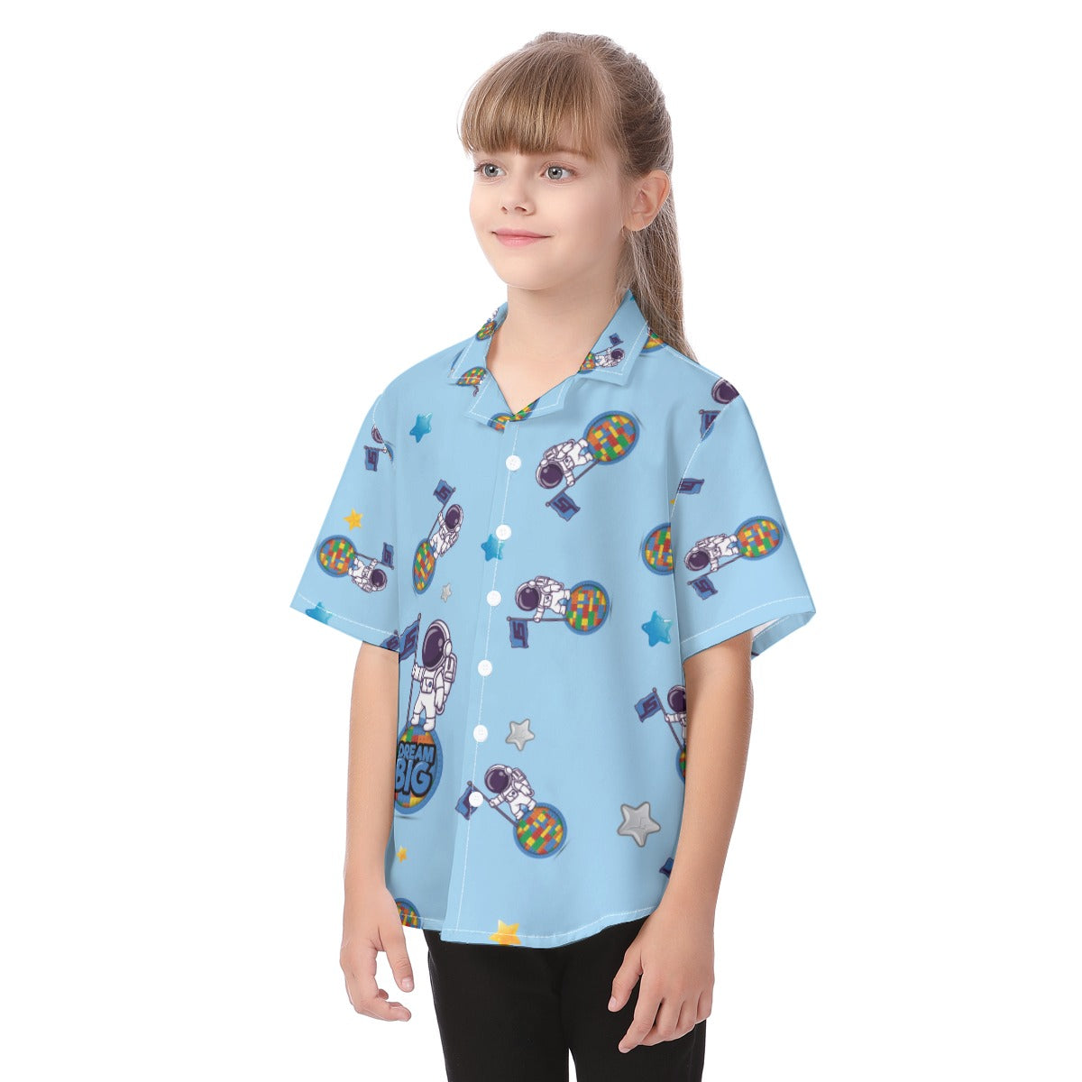 All-Over Print Kid's Hawaiian Vacation Shirt - Johnny 5 Clothing