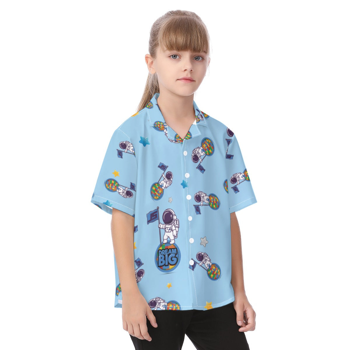 All-Over Print Kid's Hawaiian Vacation Shirt - Johnny 5 Clothing