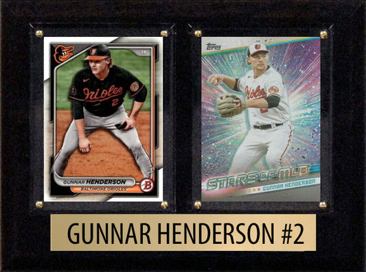 Gunnar Henderson Baltimore Orioles 2024 Topps Card Plaque 6x8