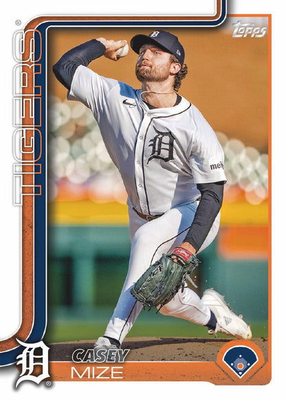 2024 Baseball Team Pack Tigers 20 Card Pack Miguel Cabrera + 2025 Topps Series 1 Team Set - Riley Greene