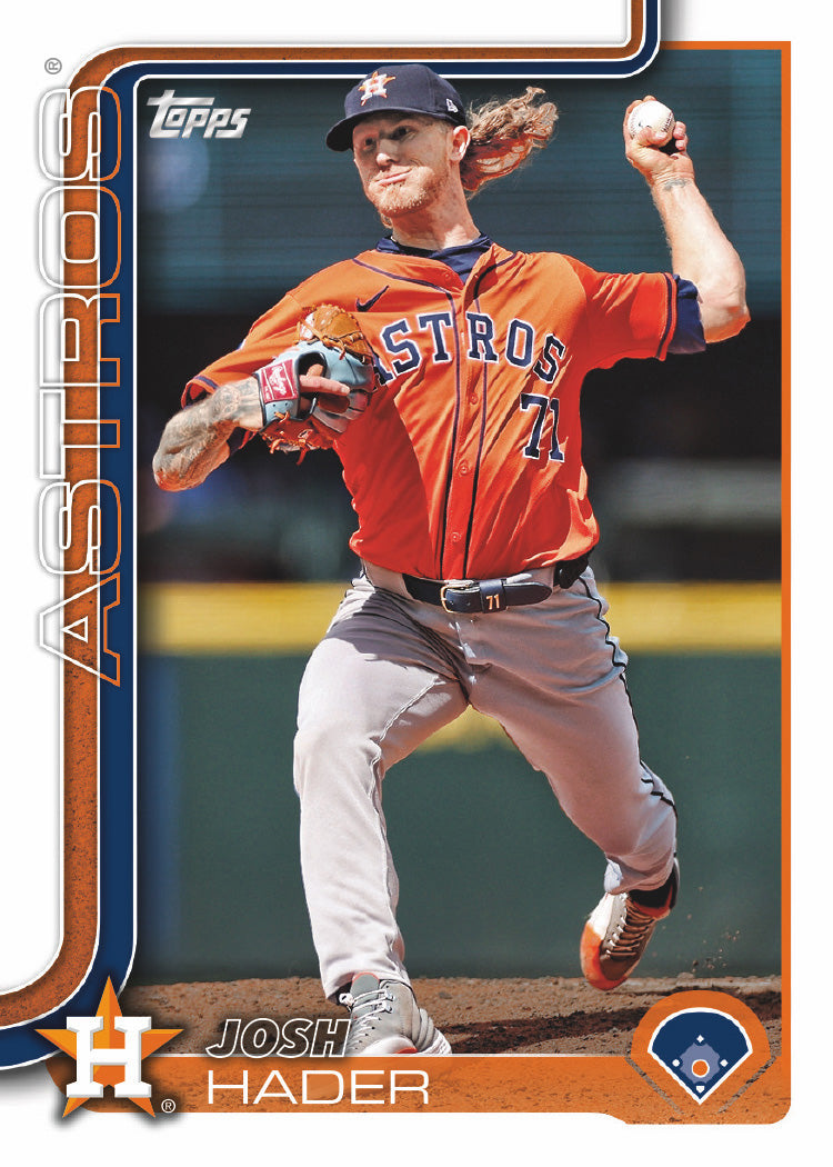 2024 Baseball Team Pack Astros 20 Card Pack Nolan Ryan + 2025 Topps Series 1 Team Set - Yordan Alvarez