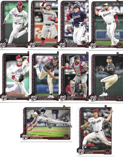 2024 Baseball Team Pack Nationals 20 Card Pack Juan Soto + 2025 Topps Series 1 Team Set - Abrams James Wood