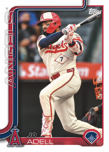 2025 Topps Series 1 Baseball Team Set 11 Cards Los Angeles Angels Schanuel Mike Trout