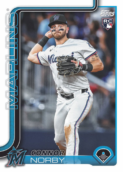 2024 Baseball Team Pack Marlins 20 Card Pack Mike Stanton + 2025 Topps Series 1 Team Set