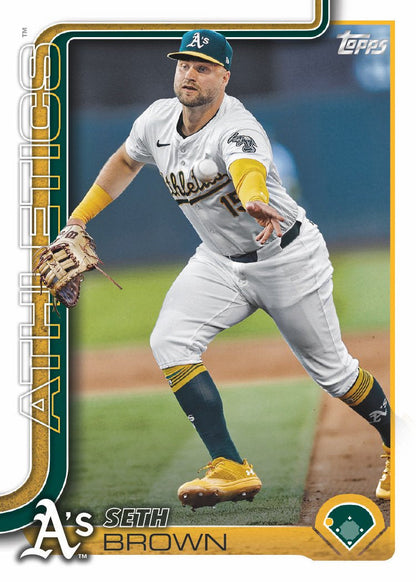 2024 Baseball Team Pack A's 20 Card Pack Rickey Henderson + 2025 Topps Series 1 Team Set - Wilson