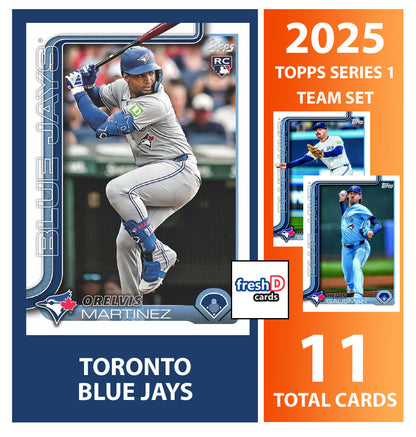 2025 Topps Series 1 Baseball Team Set 11 Cards Toronto Blue Jays Vlad Guerrero Jr